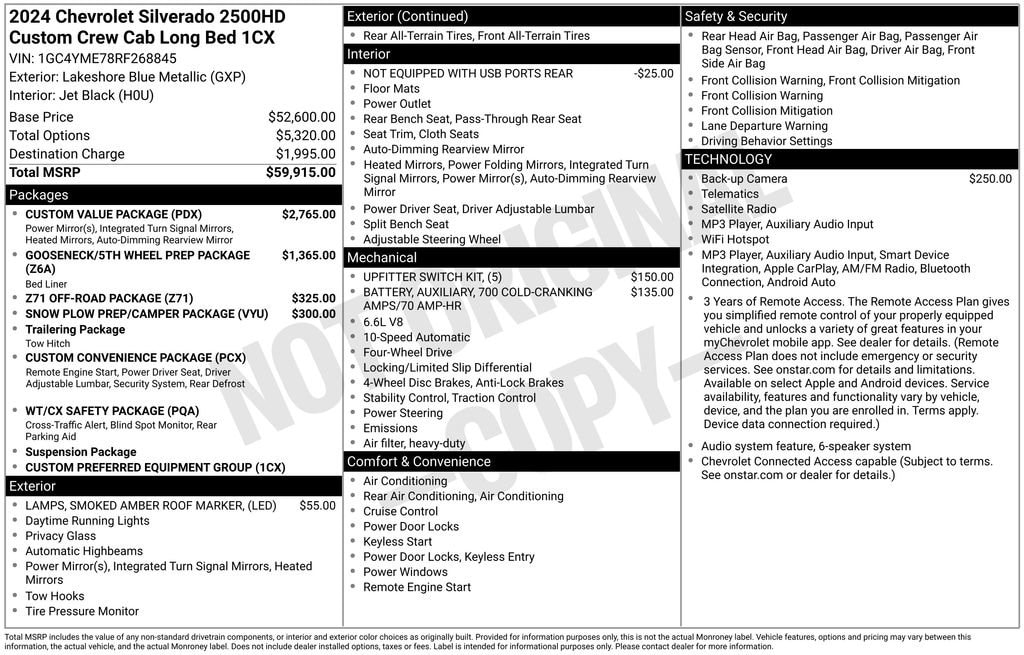 chevrolet silverado 2500hd 2024 1GC4YME78RF268845 image chevrolet silverado 2500hd 2024 1GC4YME78RF268845 image